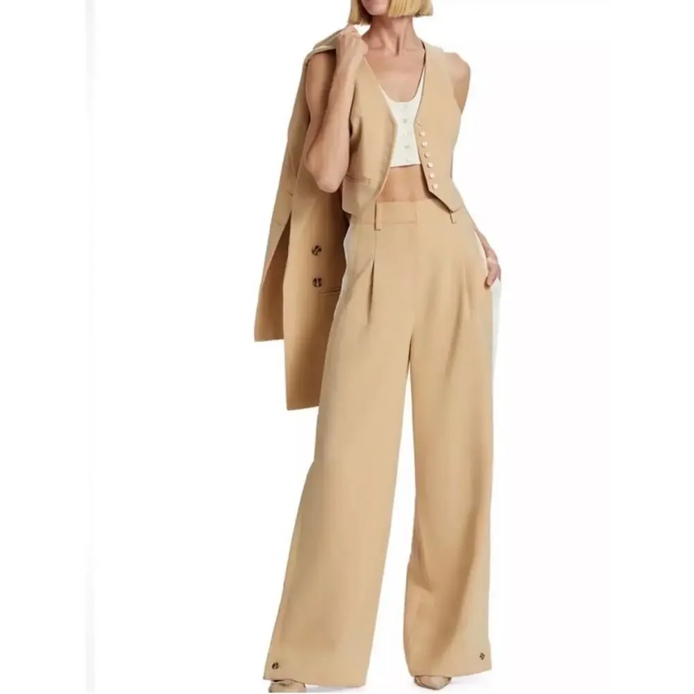 Favorite Daughter Beige Tailored Vest - Picture 4 of 9